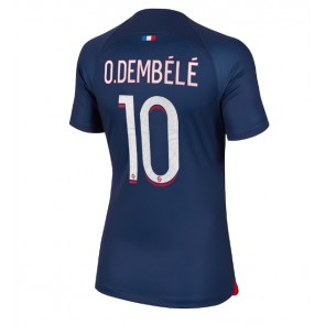 Paris Saint-Germain Ousmane Dembele #10 Replica Home Stadium Shirt for Women 2023-24 Short Sleeve